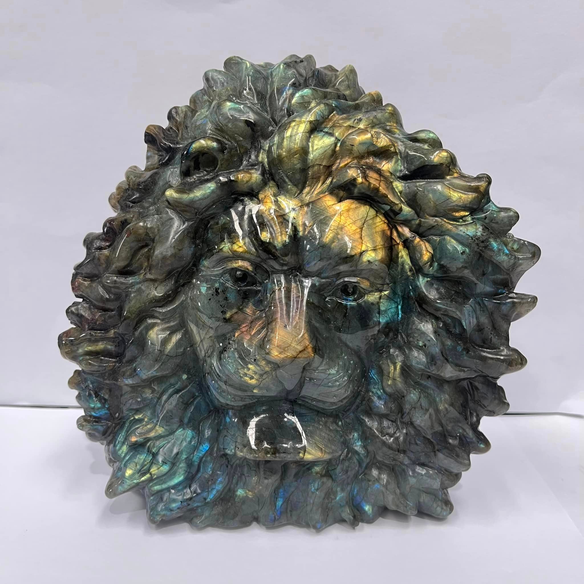 Labradorite Lion Head